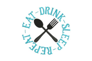 Eat Drink Sleep Repeat: A Holiday Embroidery Review