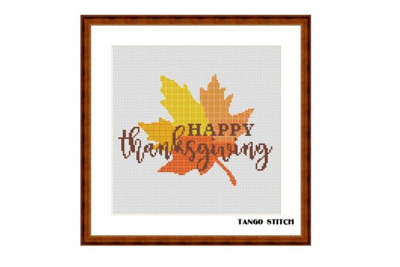 Review: Happy Thanksgiving Cross Stitch Pattern