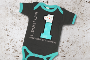 Review: Level Up 1st Birthday Applique for Custom Gifts