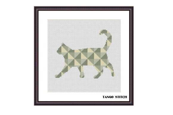 Review: Walking Cat Geometric Cross Stitch for Modern Makers