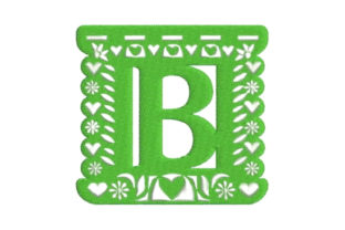 Reviewing Papel Picado Alphabet B for Embroidery