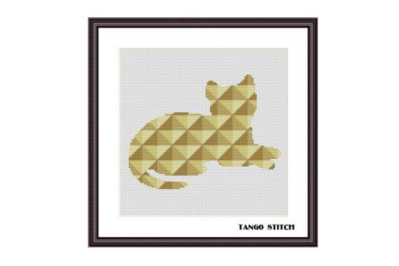 Reviewing the Beige Cat Geometric Cross Stitch Pattern