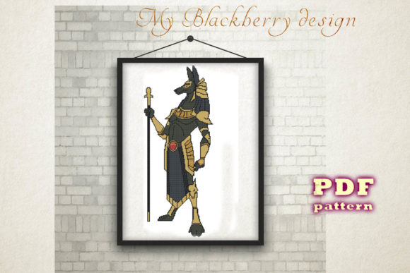 Reviewing the Egyptian Cross Stitch Pattern God Anubis