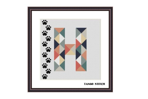 Reviewing the Letter H Cat Paws Cross Stitch Pattern